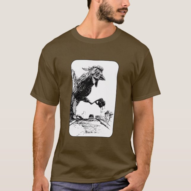Giant Chicken in the City T-Shirt (Vorderseite)