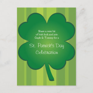 Giant Clover Postcard Einladungspostkarte