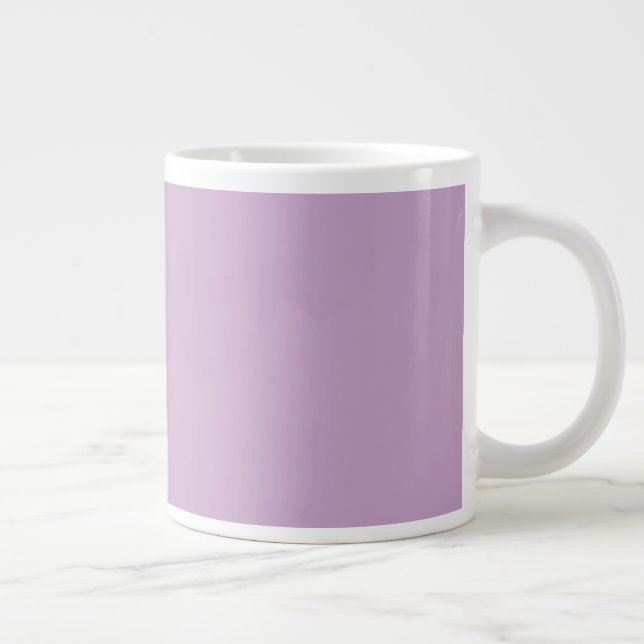 Giant Coffee Mug in Soft Pastel Lilac Shade Jumbo-Tasse (Rechts)