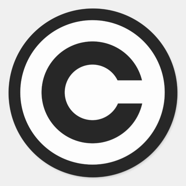Giant Copyright Symbol Stickers (Vorderseite)