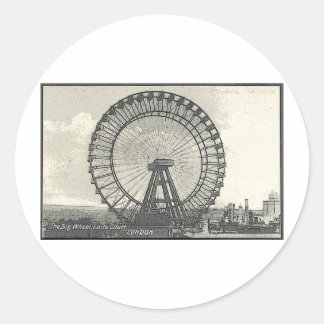 Giant Ferris Wheel LONDON Runder Aufkleber