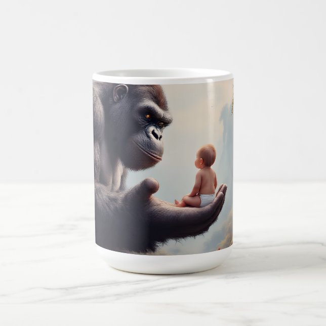 Giant Gorilla Liebe Kaffeetasse (Mittel)