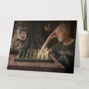 GIANT JUMBO BIRTHDAY CHIMPANZEE GREETKARTE KARTE