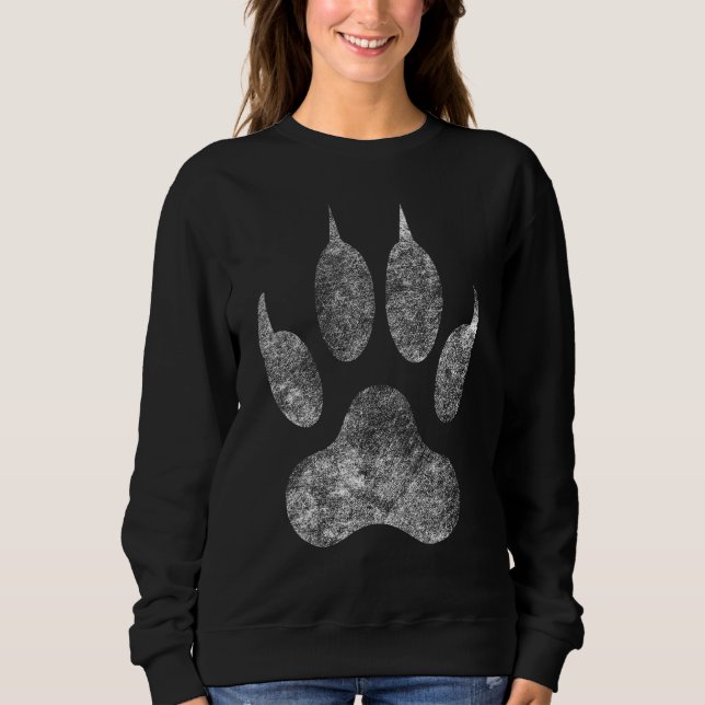 Giant Lion Paw Footprint Sweatshirt (Vorderseite)