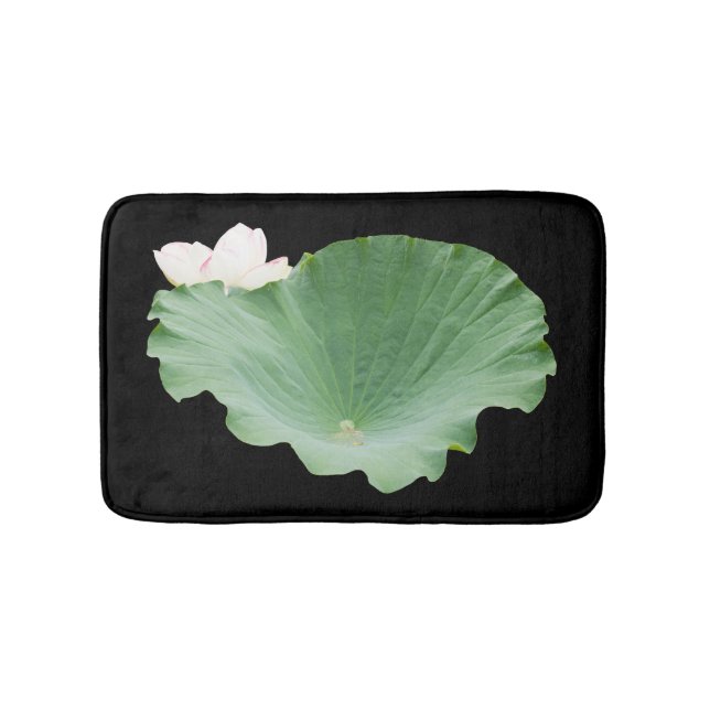 Giant Lotus Leaf mit Bloom Badematte (Vorderseite)