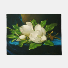 Giant Magnolias auf einem blauen Samttuch (Heade) Fußmatte