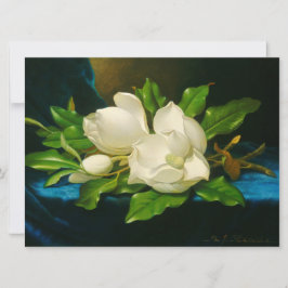 Giant Magnolias auf einem blauen Samttuch (Heade) Karte