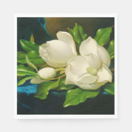 Giant Magnolias auf einem blauen Samttuch (Heade) Serviette
