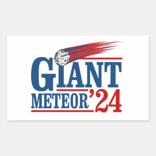 Giant Meteor 2024 Rechteckiger Aufkleber