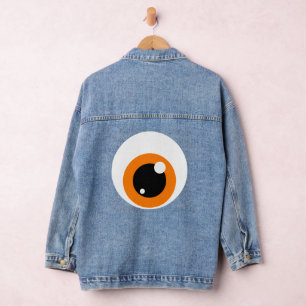 Giant Monster Eye Denim Jacket Jeansjacke