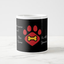 Giant Mug Animal Paw Print