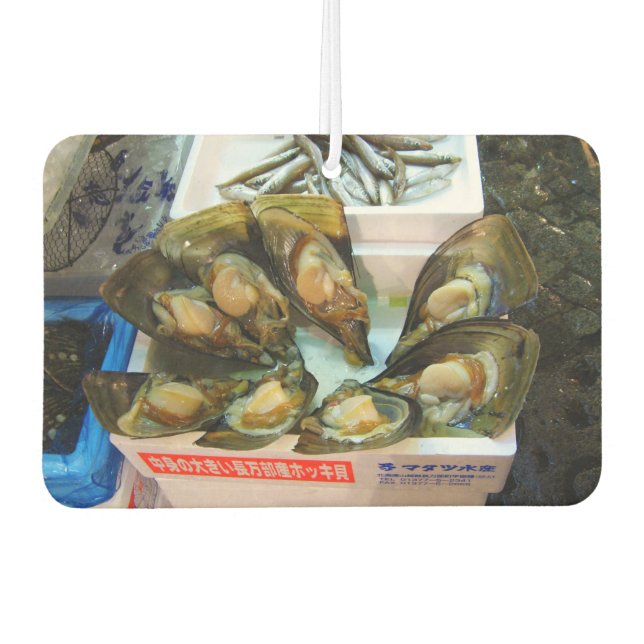 Giant Mussels Tsukiji Fish Market, Tokio, Japan Autolufterfrischer (Vorderseite)