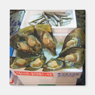 Giant Mussels Tsukiji Fish Market, Tokio, Japan Magnet