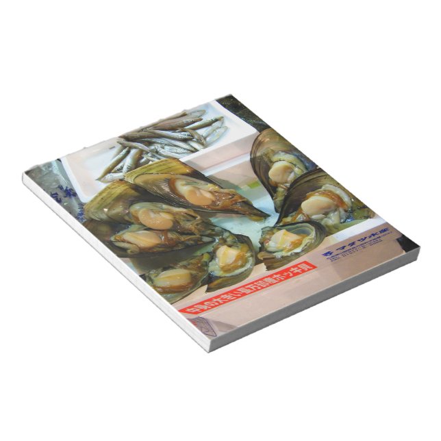 Giant Mussels Tsukiji Fish Market, Tokio, Japan Notizblock (angewinkelt)