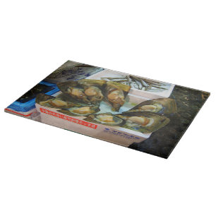 Giant Mussels Tsukiji Fish Market, Tokio, Japan Schneidebrett