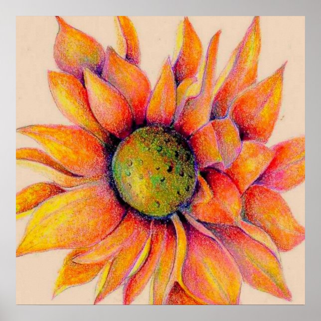 Giant Orange Mum Poster (Vorne)