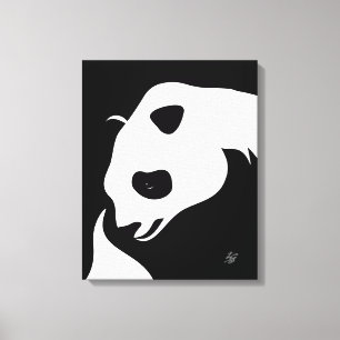 Giant Panda Abstrakt Canvas Print Leinwanddruck