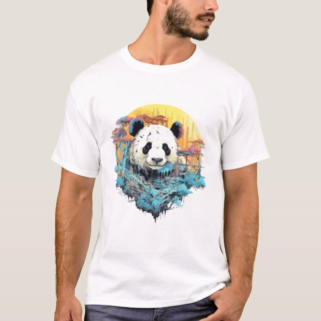 Giant Panda Animal World Wildlife Beauty Discovery T-Shirt (Vorderseite)