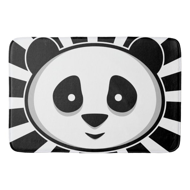 Giant Panda Bear - Adorable black white panda Badematte (Vorderseite)