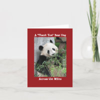 Giant Panda dankt Ihnen, dass Sie über die Meilen