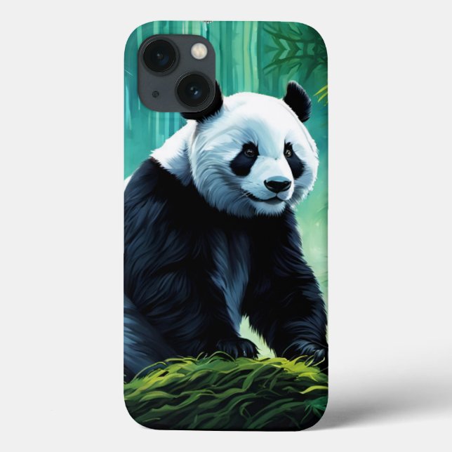 Giant Panda im Bamboo-Wald Case-Mate iPhone Hülle (Rückseite)