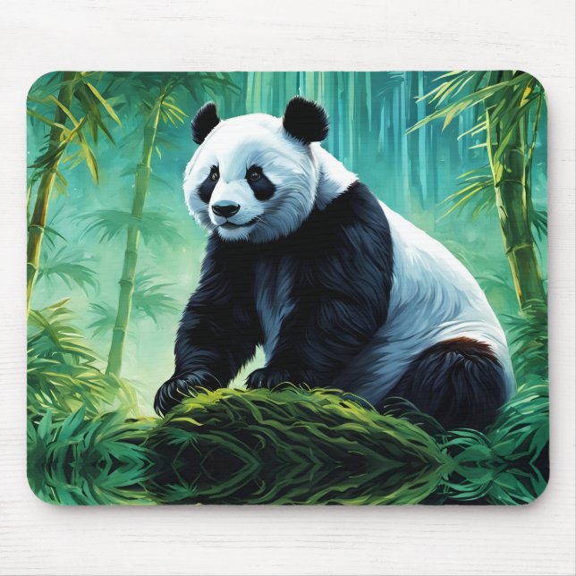 Giant Panda im Bamboo-Wald Mousepad (Vorne)