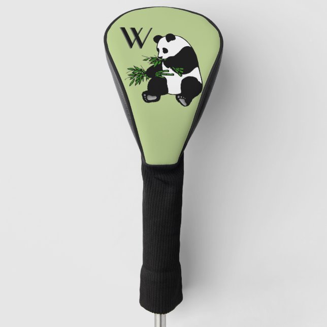 Giant Panda Initial Golf Headcover (Vorderseite)
