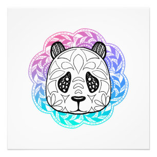 Giant Panda Mandala Fotodruck
