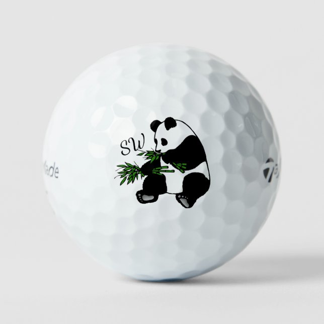 Giant Panda Monogram Golfball (Vorderseite)