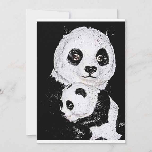 Giant Panda und Cub (Vorderseite)