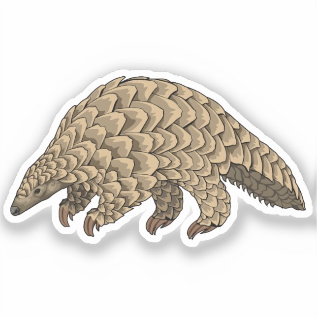Giant Pangolin Vektorgrafik Aufkleber (Vorderseite)