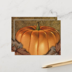 Giant Pumpkin Postcard Postkarte