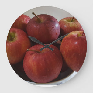 Giant Red Apple Wallclock Große Wanduhr