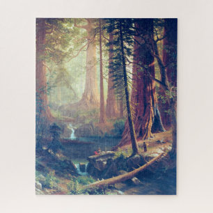 Giant Redwood Trees of California Albert Bierstadt Puzzle