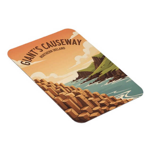 Giant s Causeway Northern Ireland Magnet (Rechte Seite)