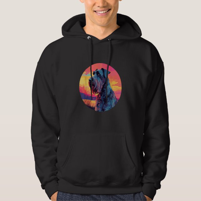 Giant Schnauzer Dog Breed Dog Motif  1 Hoodie (Vorderseite)
