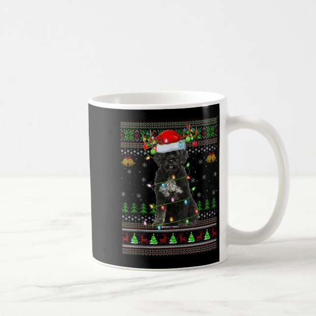 Giant Schnauzer Dog Ugly Christmas Sweaters Holida Kaffeetasse (Rechts)