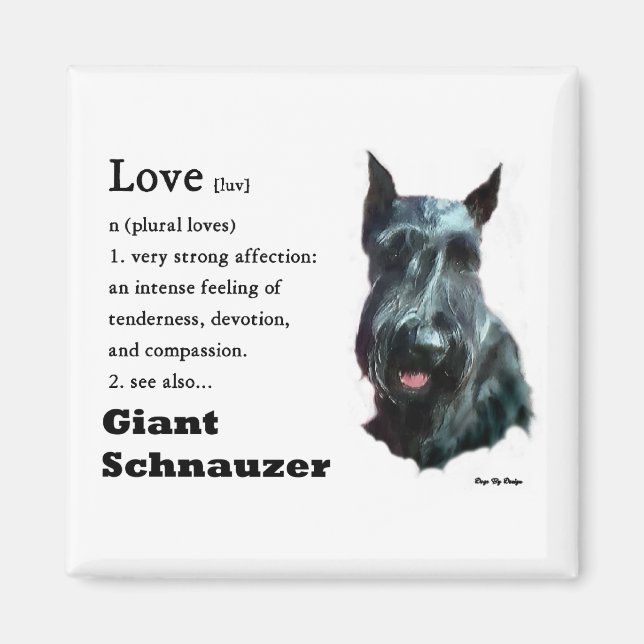 Giant Schnauzer Gaben Magnet (Vorne)