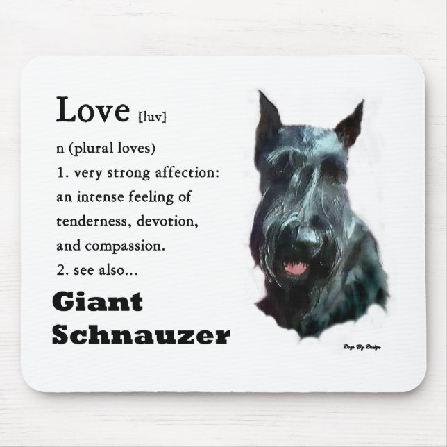 Giant Schnauzer Gaben Mousepad (Vorne)