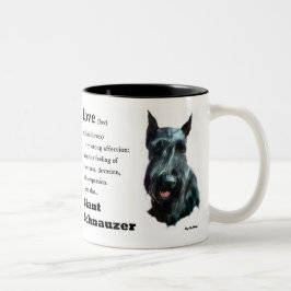 Giant Schnauzer Gaben Zweifarbige Tasse