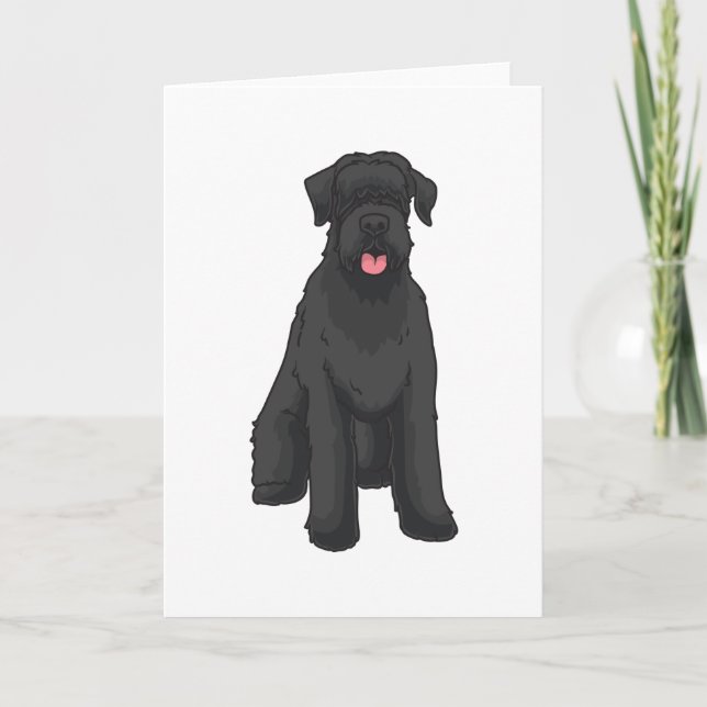 Giant Schnauzer Karte (Vorderseite)