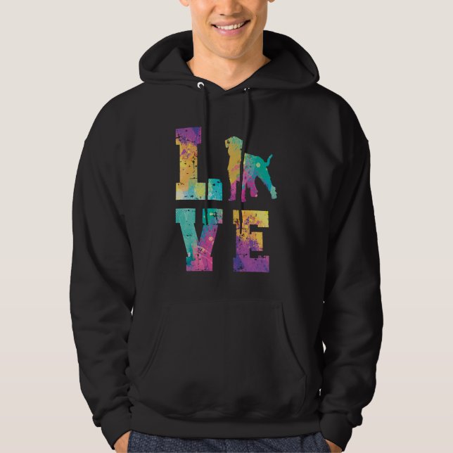 Giant Schnauzer Love Hoodie (Vorderseite)
