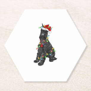 Giant Schnauzer Lover Xmas Santa Giant Schnauzer C Untersetzer