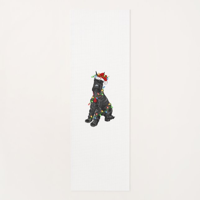 Giant Schnauzer Lover Xmas Santa Giant Schnauzer C Yogamatte (Vorderseite)