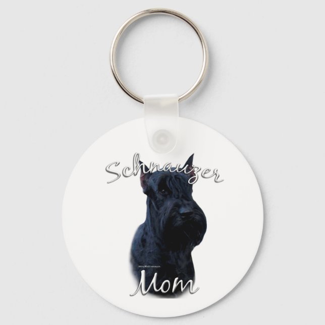 Giant Schnauzer Mama 2 Schlüsselanhänger (Vorderseite)