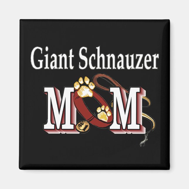 Giant Schnauzer MAMA Geschenke Magnet (Vorne)