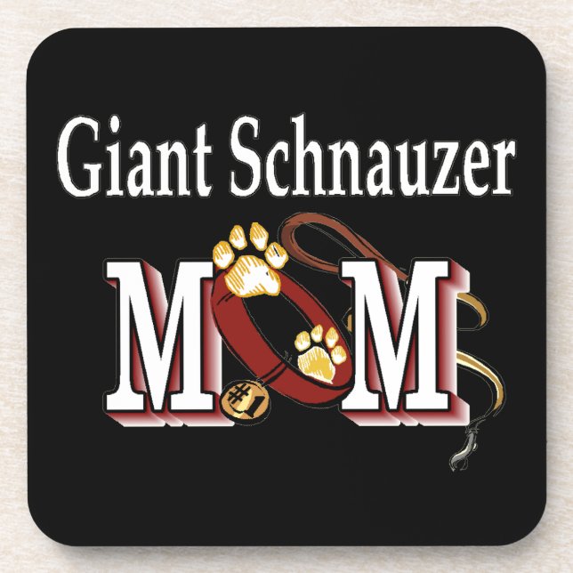 Giant Schnauzer Mama Geschenke Untersetzer (Vorderseite)