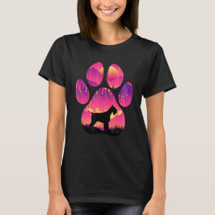 Giant Schnauzer Paw Mama Vater Dog Men Men T-Shirt