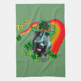 Giant Schnauzer St Patricks Day Handtuch
