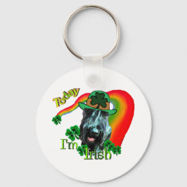 Giant Schnauzer St Patricks Day Schlüsselanhänger